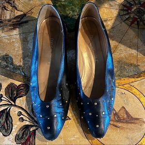 Mr. Seymour Black Studded Heel